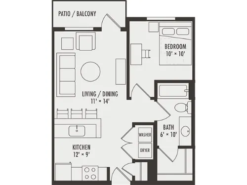 Northside Apartments Richardson FloorPlan 5