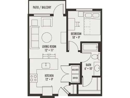 Northside Apartments Richardson FloorPlan 6