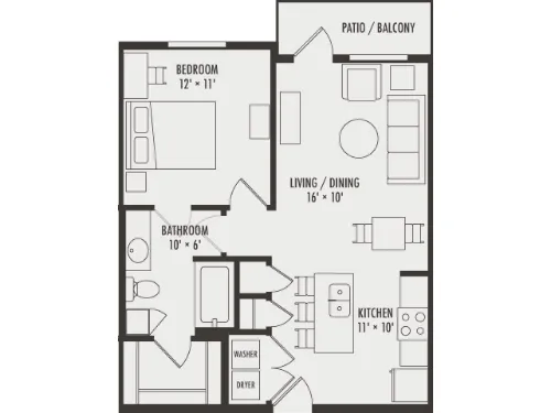 Northside Apartments Richardson FloorPlan 8