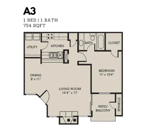 Oak Tree Village floor plan 1