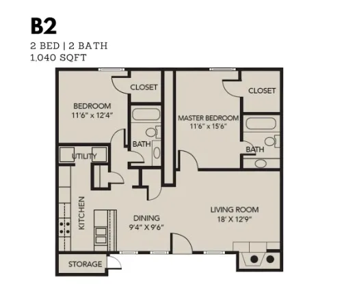 Oak Tree Village floor plan 2
