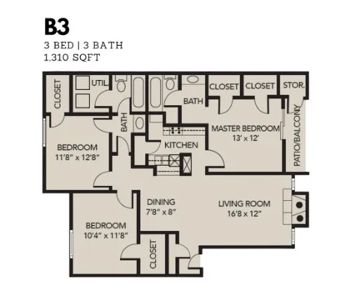 Oak Tree Village floor plan 3