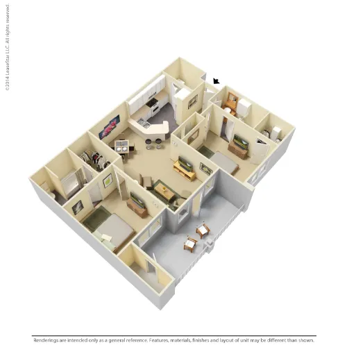 Oaks Riverchase Coppell Floorplan 6