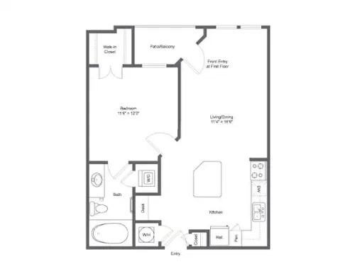 Park Central at Flower Mound FloorPlan 1