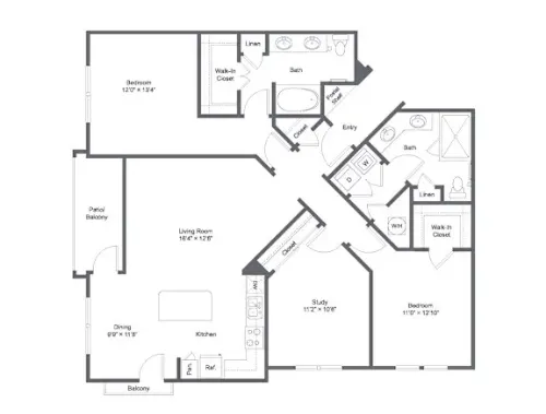 Park Central at Flower Mound FloorPlan 9