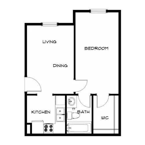 Park Grove Square Irving FloorPlan 1