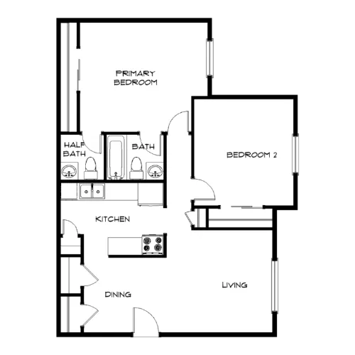 Park Grove Square Irving FloorPlan 2
