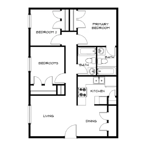 Park Grove Square Irving FloorPlan 3