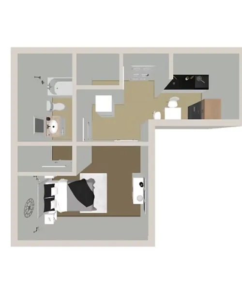 Park Manor Apartments Irving FloorPlan 1
