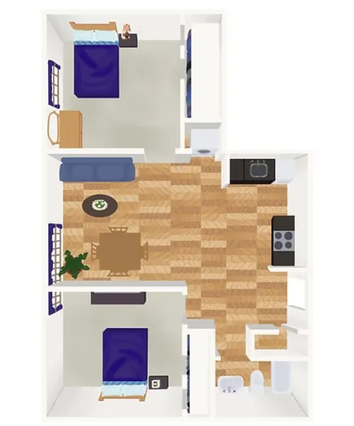 Park Manor Apartments Irving FloorPlan 3