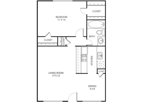 Parkwood Apartments Irving FloorPlan 3