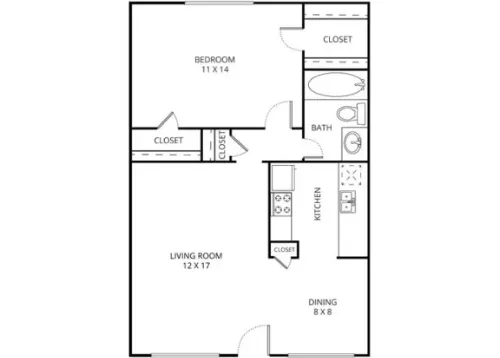 Parkwood Apartments Irving FloorPlan 4