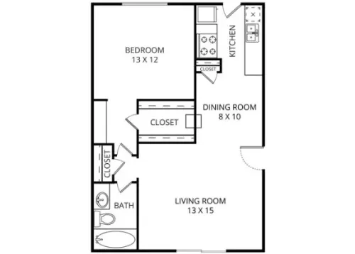 Parkwood Apartments Irving FloorPlan 6