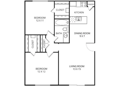 Parkwood Apartments Irving FloorPlan 7