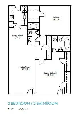 Pasadena Apartments Farmers Branch Floor Plan 4