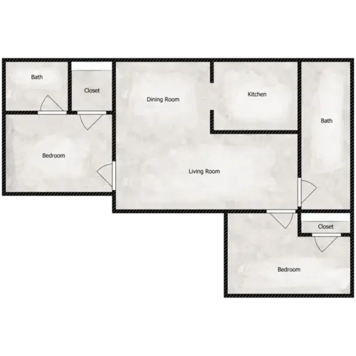 Pebblebrook Apartments Irving Floorplan 7