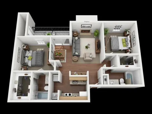 Quail Crossing Apartments Grand Prairie FloorPlan 4