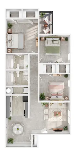 Redbud Trail Apartments McKinney Floorplan 4