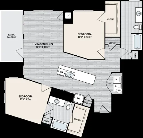 Reserve at Spring Creek Richardson floor plan 6