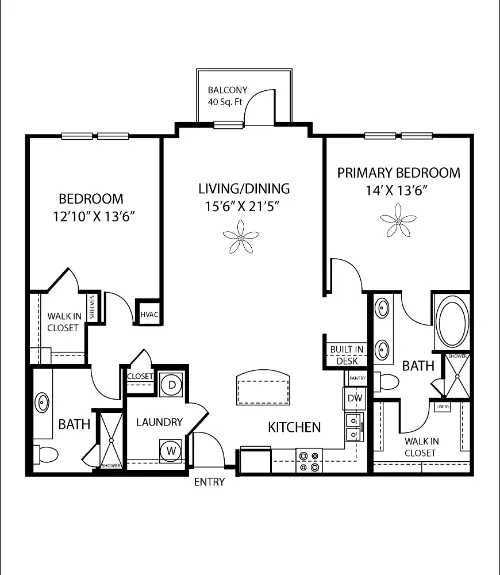 Resort at 925 Main floor plan 10