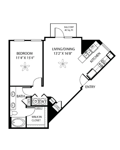 Resort at 925 Main floor plan 3