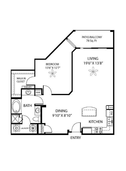 Resort at 925 Main floor plan 6