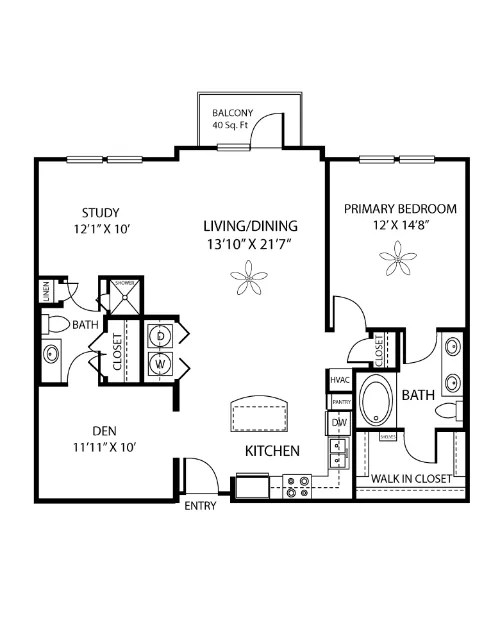 Resort at 925 Main floor plan 7