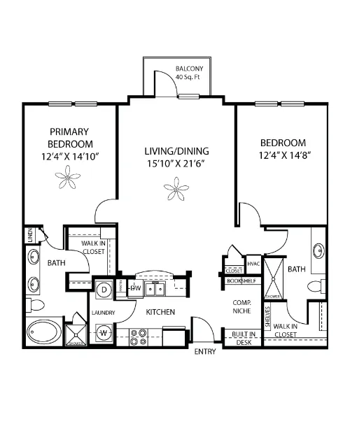 Resort at 925 Main floor plan 9