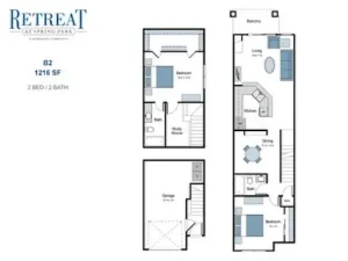 Retreat at Spring Park Garland FloorPlan 2