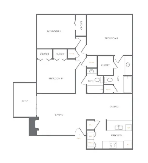 Rochelle Plaza Irving Floorplan 4