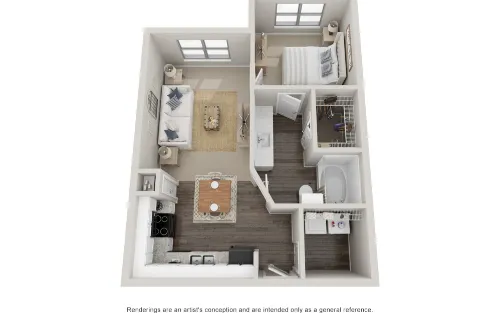 Rose Hill Apartments Lewisville FloorPlan 2