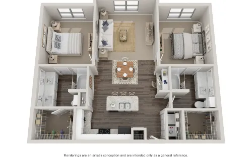 Rose Hill Apartments Lewisville FloorPlan 6