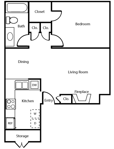 Sable Pointe Irving Floorplan 1