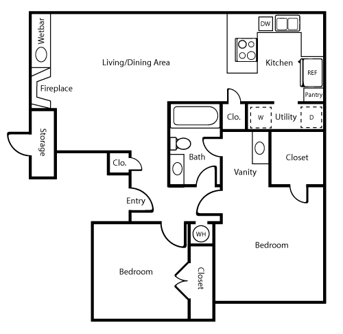 Sable Pointe Irving Floorplan 4