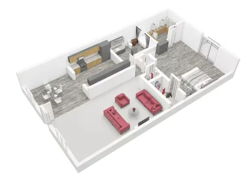 Sandpebble Apartments Irving Floorplan 1