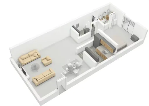Sandpebble Apartments Irving Floorplan 2