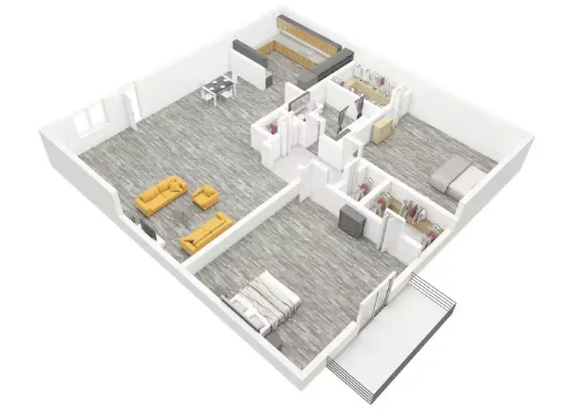 Sandpebble Apartments Irving Floorplan 3