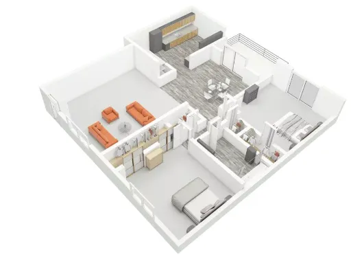 Sandpebble Apartments Irving Floorplan 4