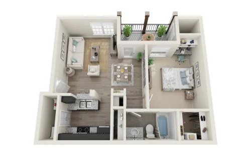 Saxon Woods McKinney Floorplan 1
