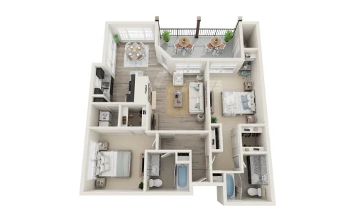 Saxon Woods McKinney Floorplan 7