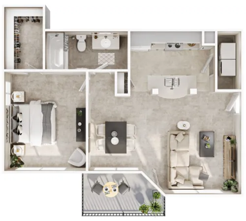 Seven Oaks Apts floor plan 2
