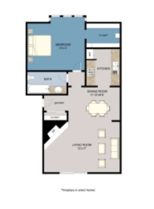 Shenandoah Apartments Richardson FloorPlan 1