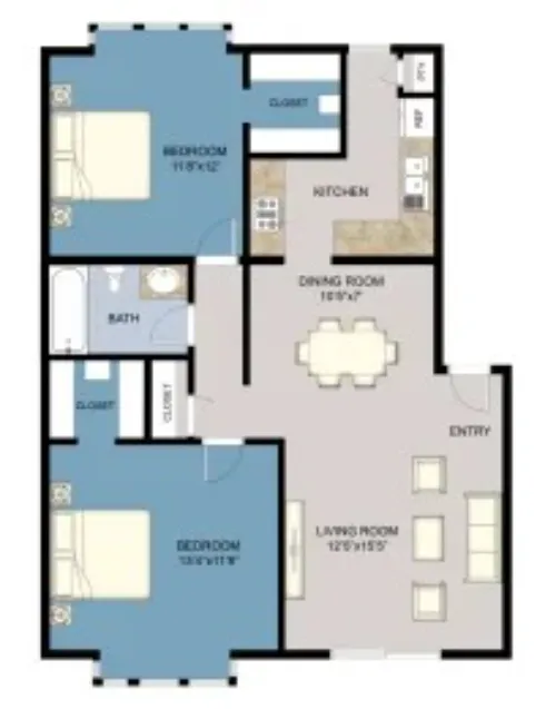 Shenandoah Apartments Richardson FloorPlan 3