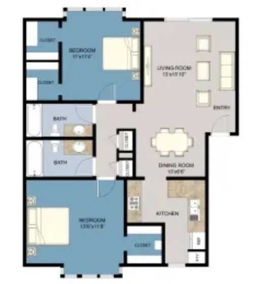 Shenandoah Apartments Richardson FloorPlan 4