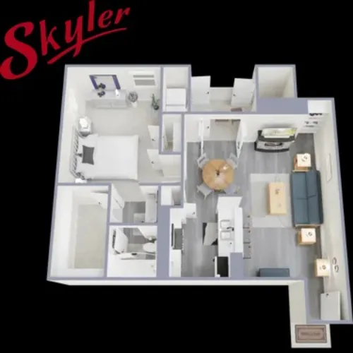 Skyler Apartments Irving FloorPlan 3