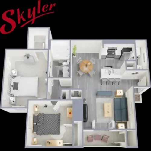 Skyler Apartments Irving FloorPlan 4