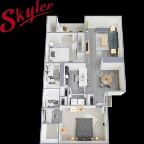 Skyler Apartments Irving FloorPlan 5