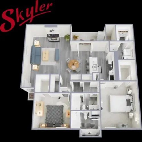 Skyler Apartments Irving FloorPlan 6