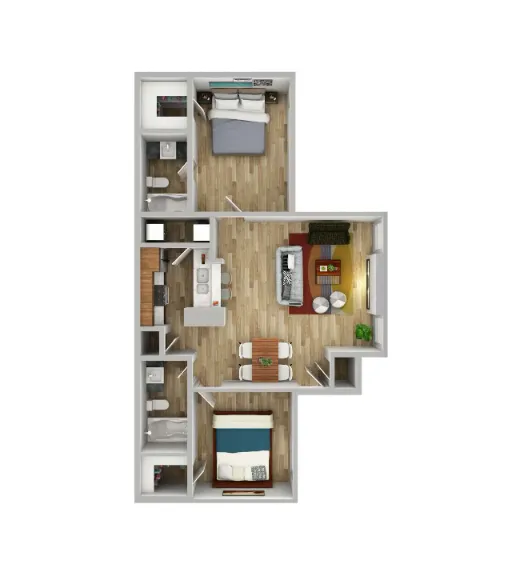 Stonegate Apartments McKinney Floorplan 2