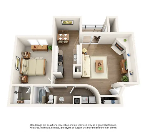 The Belmont Apartment Homes Grand Prairie FloorPlan 2